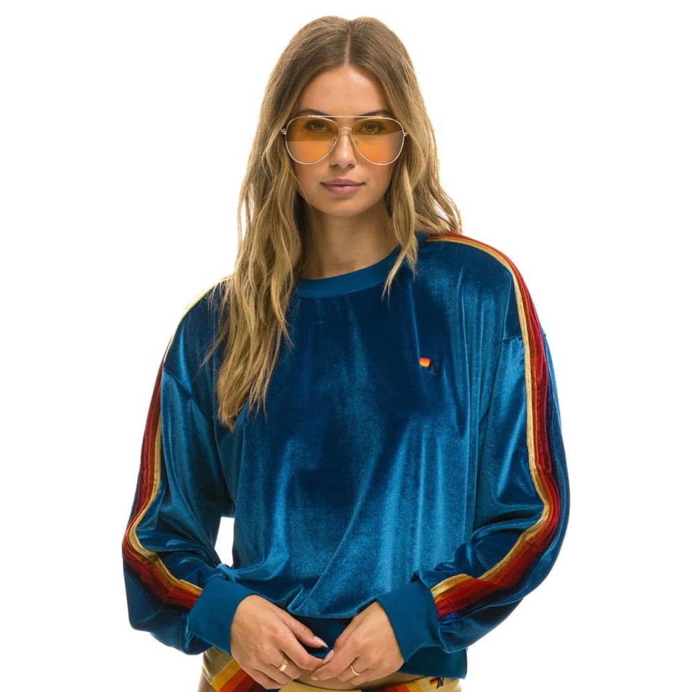The Aviator Nation Relaxed Velvet CLASSIC VELVET RELAXED
SWEATSHIRT